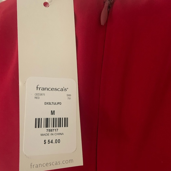 NWT Red Dress by Francesca’s - Picture 3 of 5
